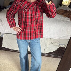 J crew tartan plaid shirt